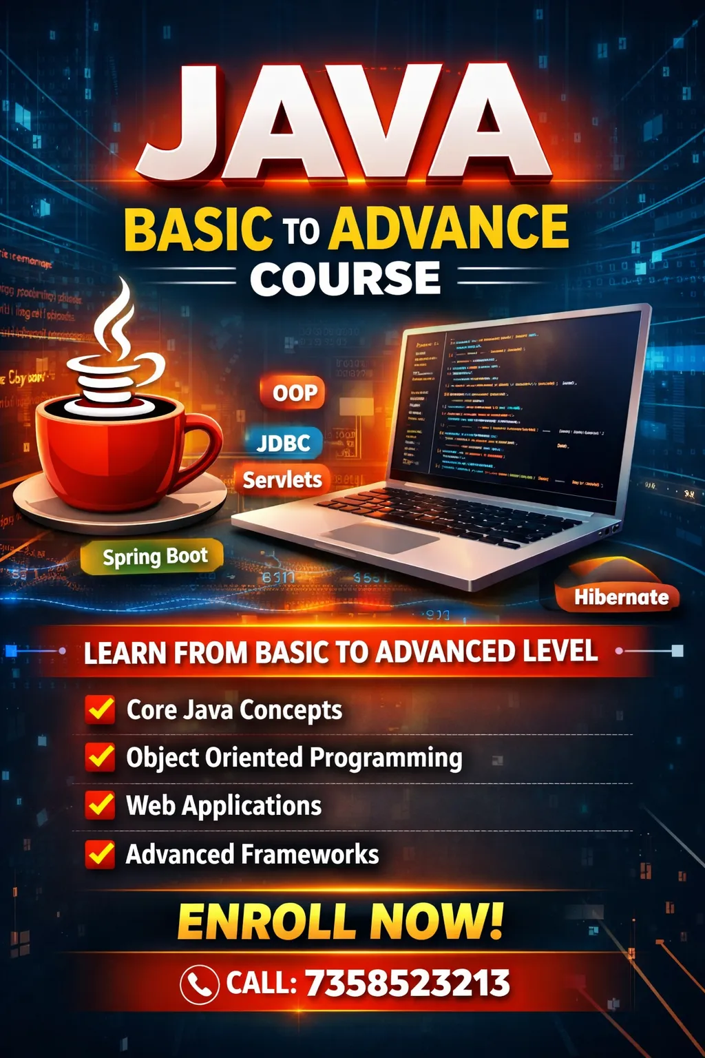 Java Course  (Basic to Advanced) Course by Abhishek Irudhaya Raj